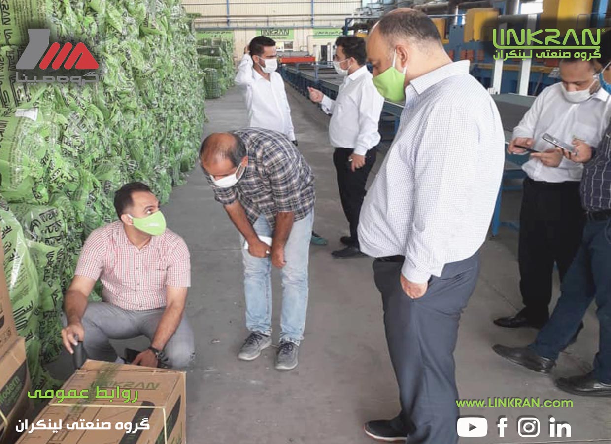 بازدید گروه مپنا از کارخانه تولید عایق الاستومری لینکران